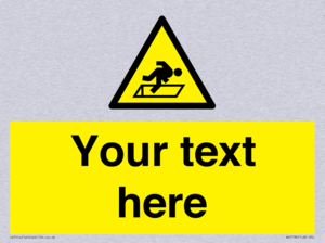 Custom Warning Hatch Sign